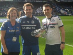 Val &amp; Robbie with Juan Mata